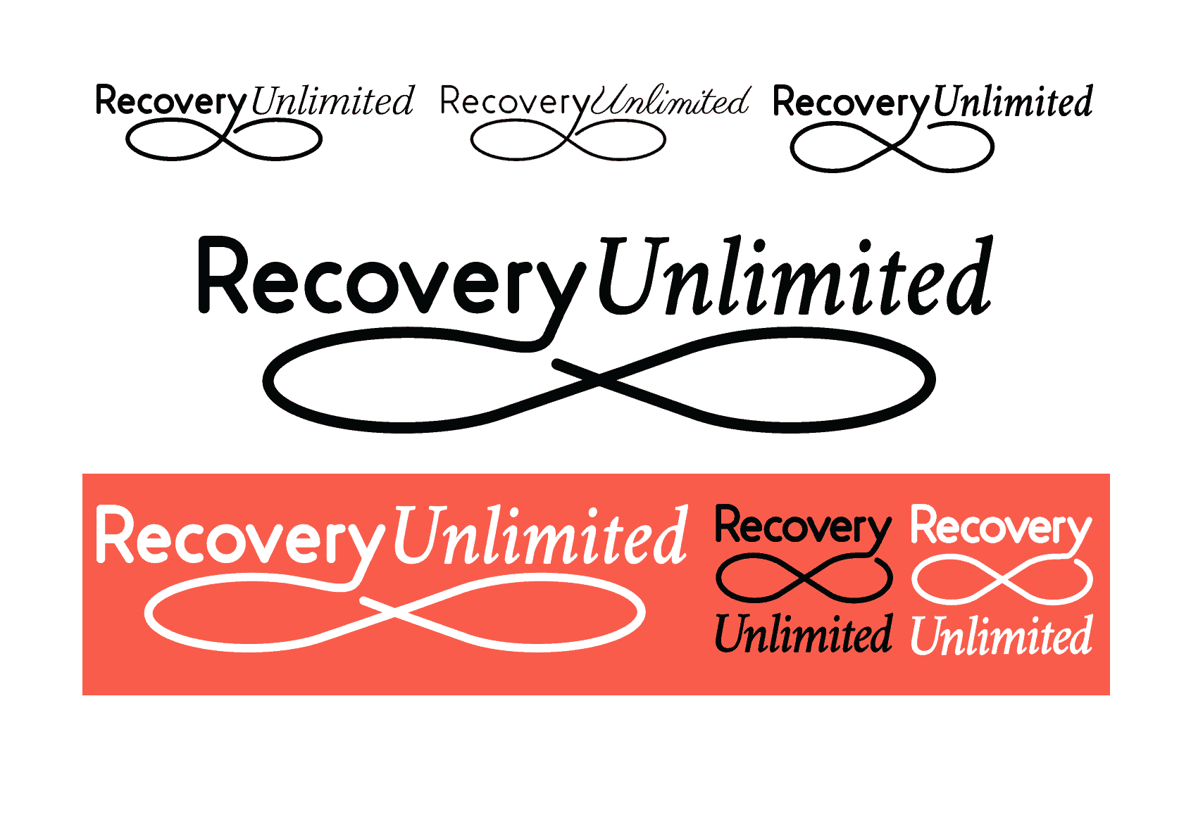 Recovery Unlimited Logo prototypes