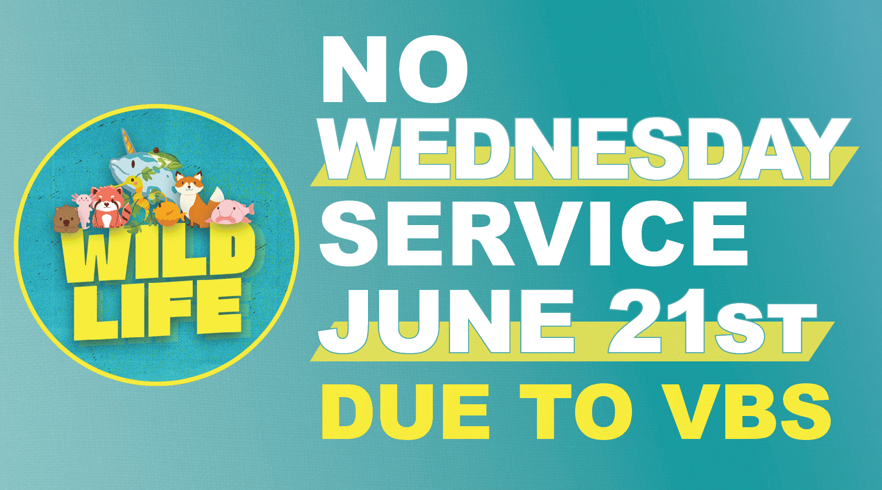 No Wednesday service slide for CCW